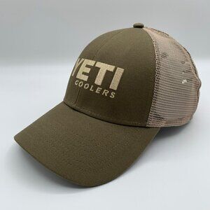 Yeti Coolers Mens Green Snapback Trucker Hat